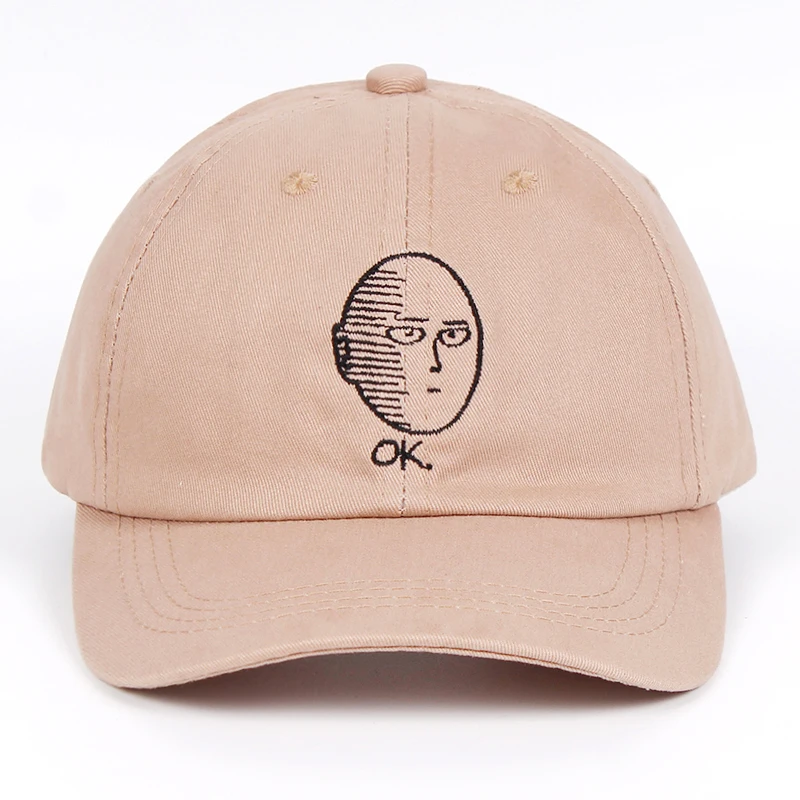 ONE PUNCH-MAN Dad Hat 100% Cotton Anime fan embroidery Baseball Cap One Punch Man Snapback Unisex Summer outdoor leisure caps