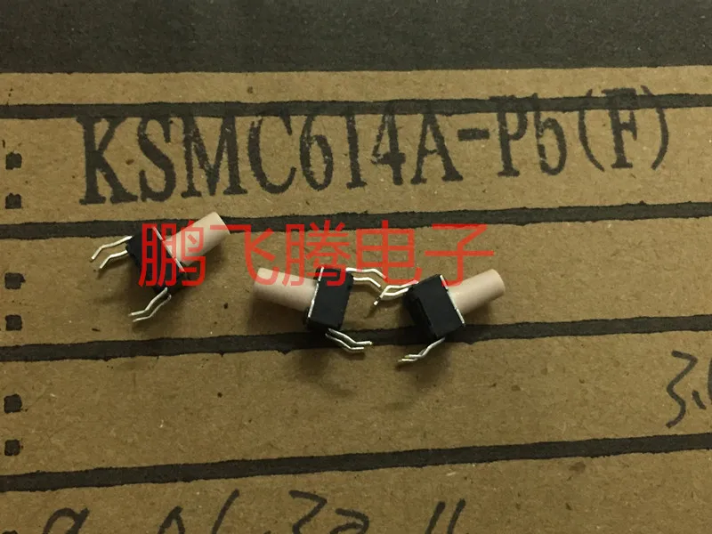 10PCS/lot Japan KSMC614A  touch switch 6*6*9.5 in line 4-pin button reset micro motion high temperature resistance