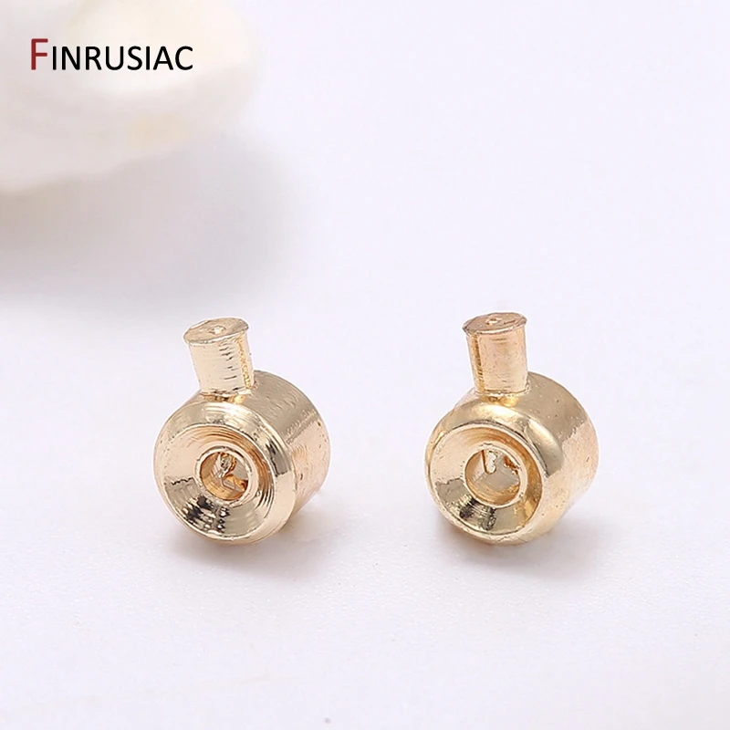 14k vergoldete Quetschperlen, DIY-Armband-Stopperperlen, Verschlüsse, Lampen für Schmuck, Endklemmen, Schmuckherstellungszubehör – Detail 21
