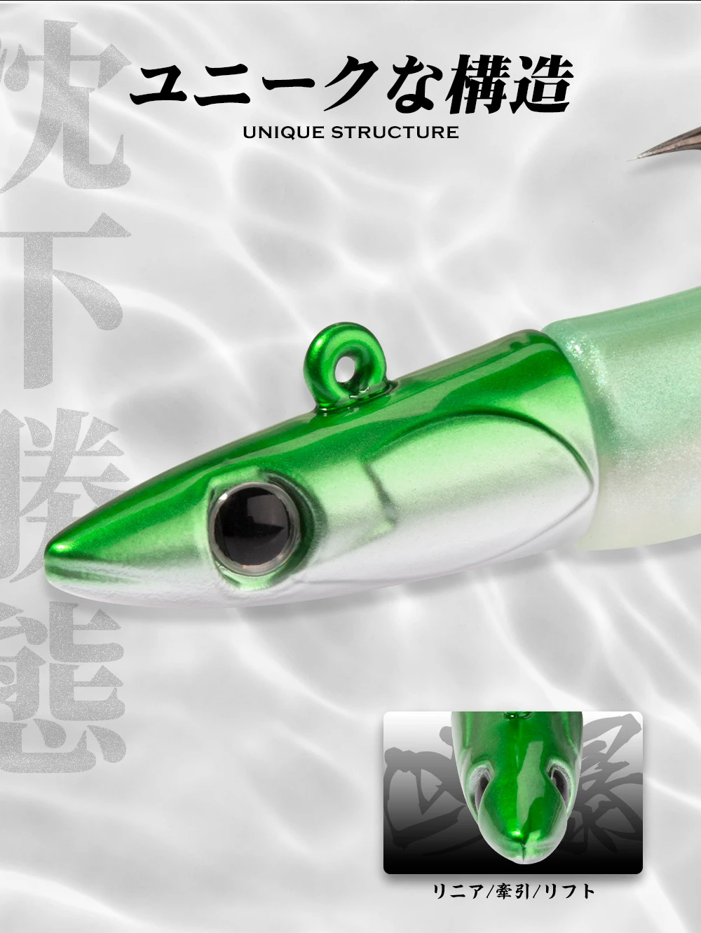 Hunthouse Weichköder JIG-Kopf Angelköder 105mm/5g 115mm/9g 124mm/15g Easy Shiner Swimbaits Zweifarbige Bass-GT-Fisch-Accessoires – Detail 8