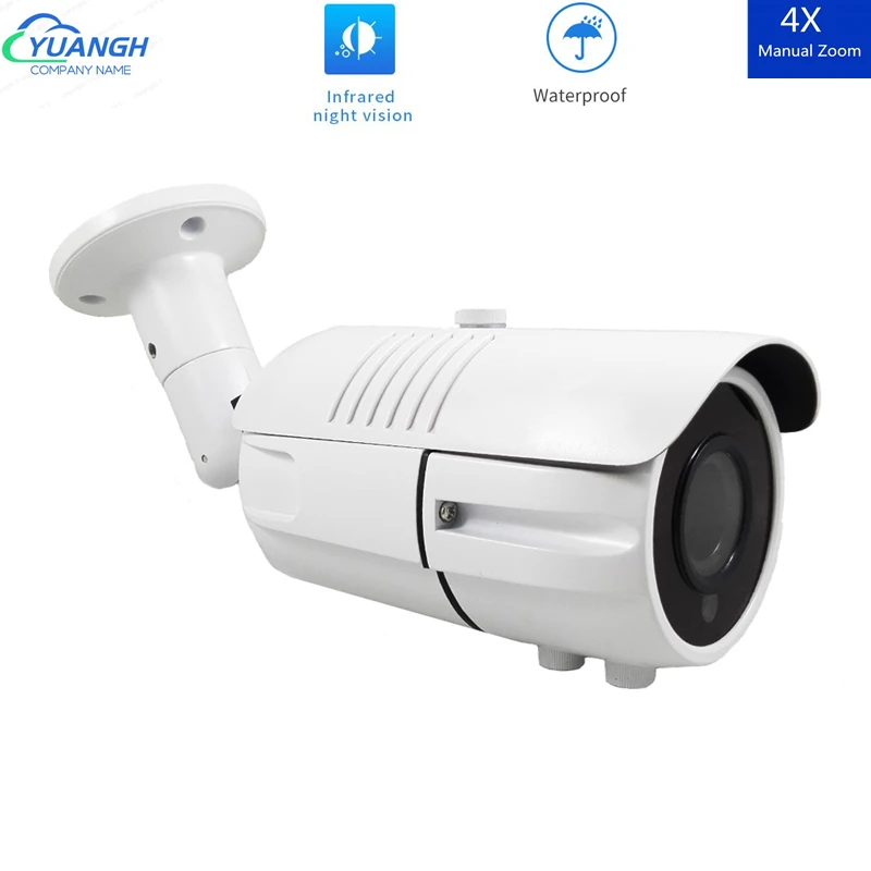 CÁMARA DE SEGURIDAD DE 5MP AHD Bullet, lente de 2,8-12mm, Zoom Manual, menú OSD, visión nocturna IR, videocámara impermeable para exteriores