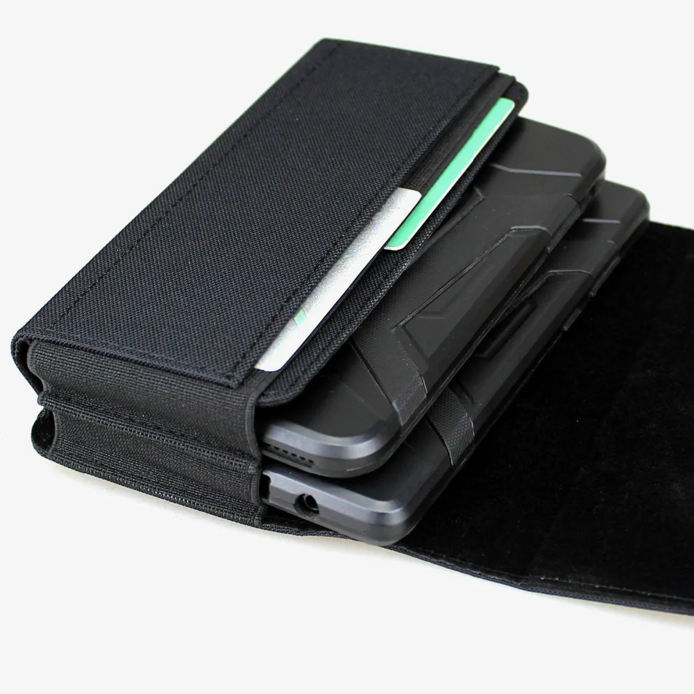 Pokrowiec aubaddy Nylon z podwójną obudową na telefon na 2 telefony, pasuje do Samsung Galaxy S23/S22/21/20/S10