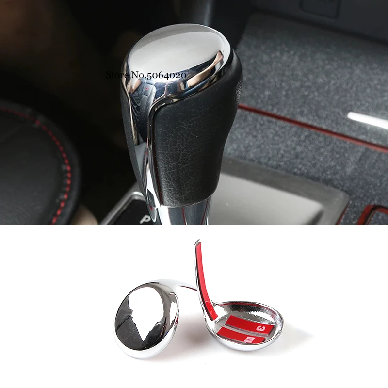 

ABS Chrome For Toyota RAV4 Corolla 2014 2015 2016 2017 2018 Accessories Car gear shift lever knob handle Cover trim Car styling