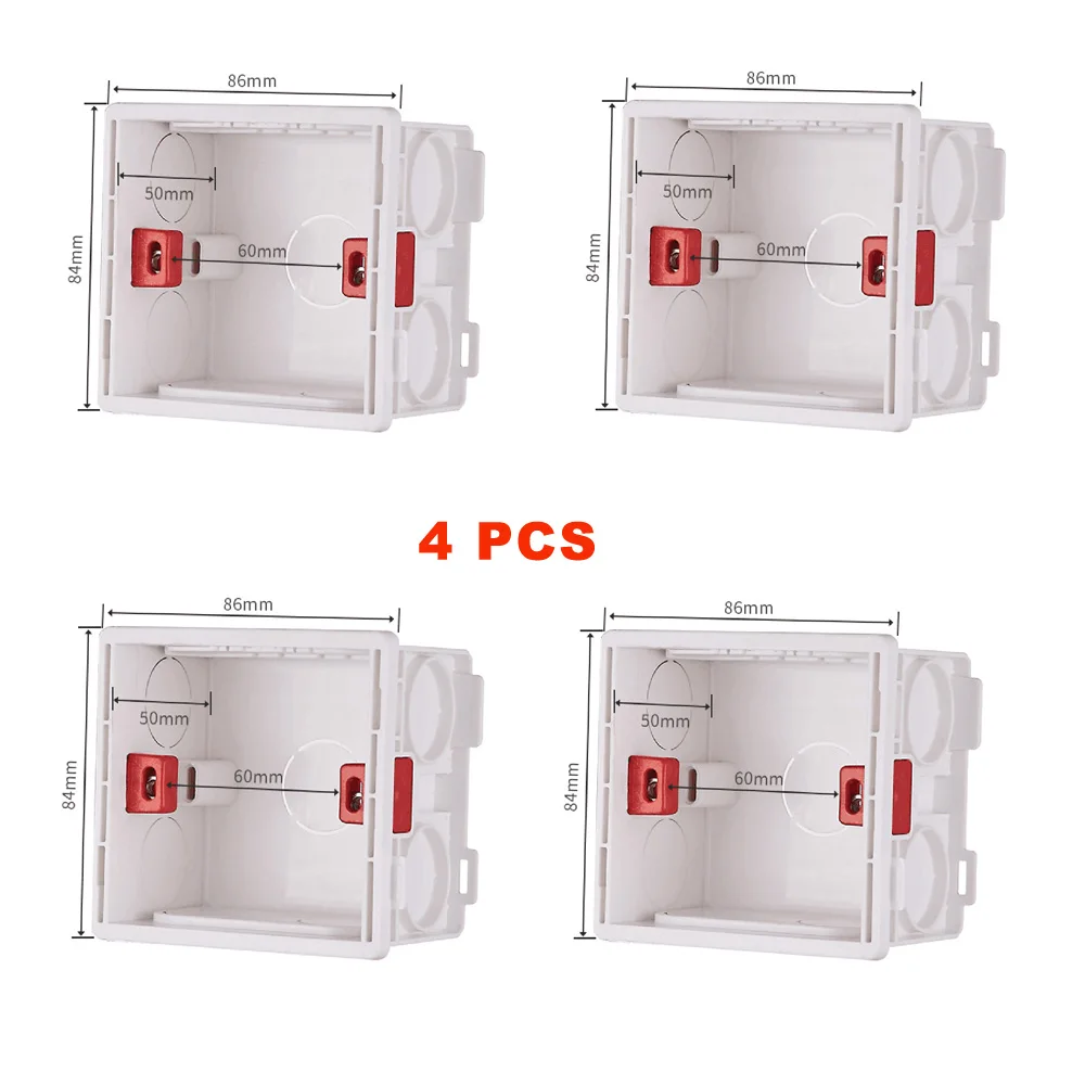 

SANDIY Wall Box Electrical Light Switch Socket Junction Stash Bottom Boxes Embedded installation 86Type Universal Cassette