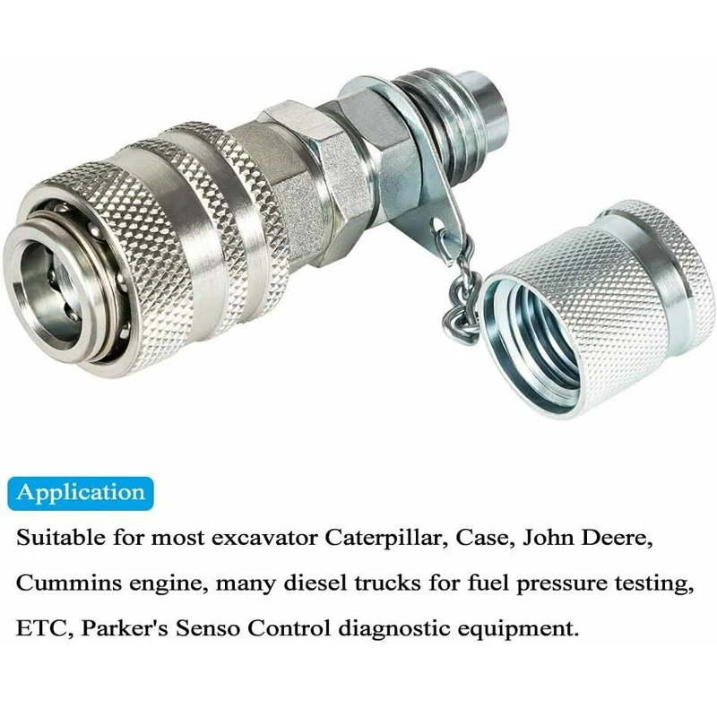 Kit de acoplamiento de prueba de presión hidráulica adap-cat para acoplador de la serie PD, EE. UU. La mayoría de las marcas de maquinaria de construcción de excavadoras