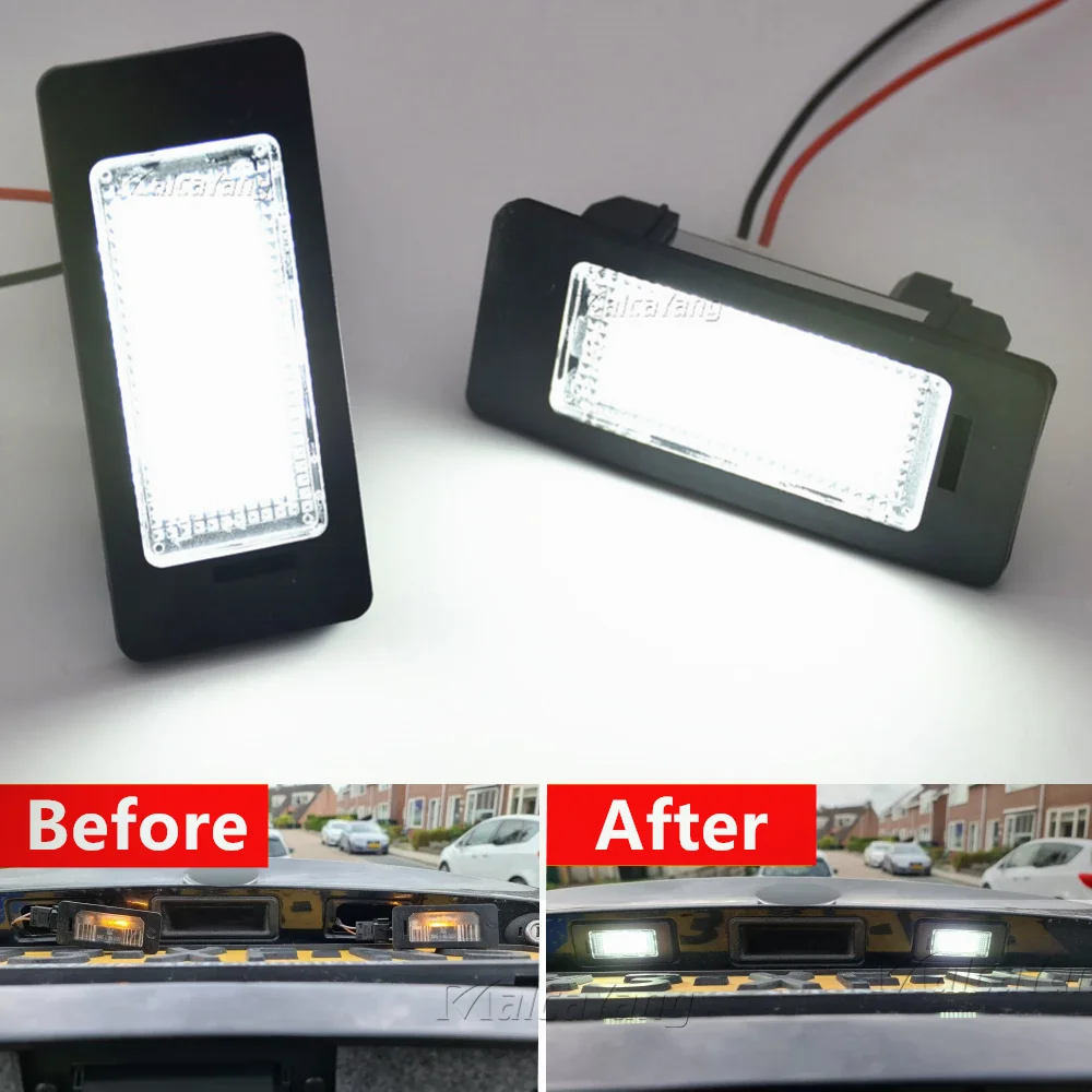 2Pcs Xenon White Le…