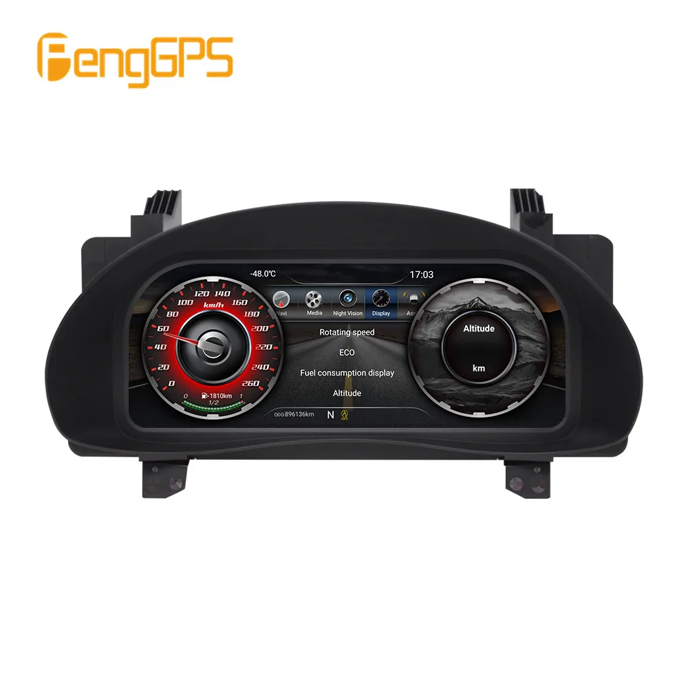 For Toyota Corolla 2014 - 2017 Car LCD Dashboard Player Digital Cluster Instrument Panel Multifunctional Speedometer Head unit