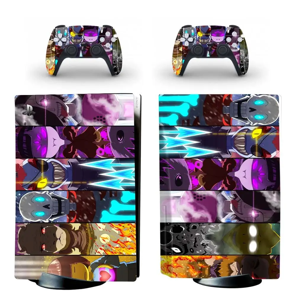 Undertale-pegatina de piel para consola PlayStation 5, pegatina de vinilo estándar para PS5, Edición de Disco