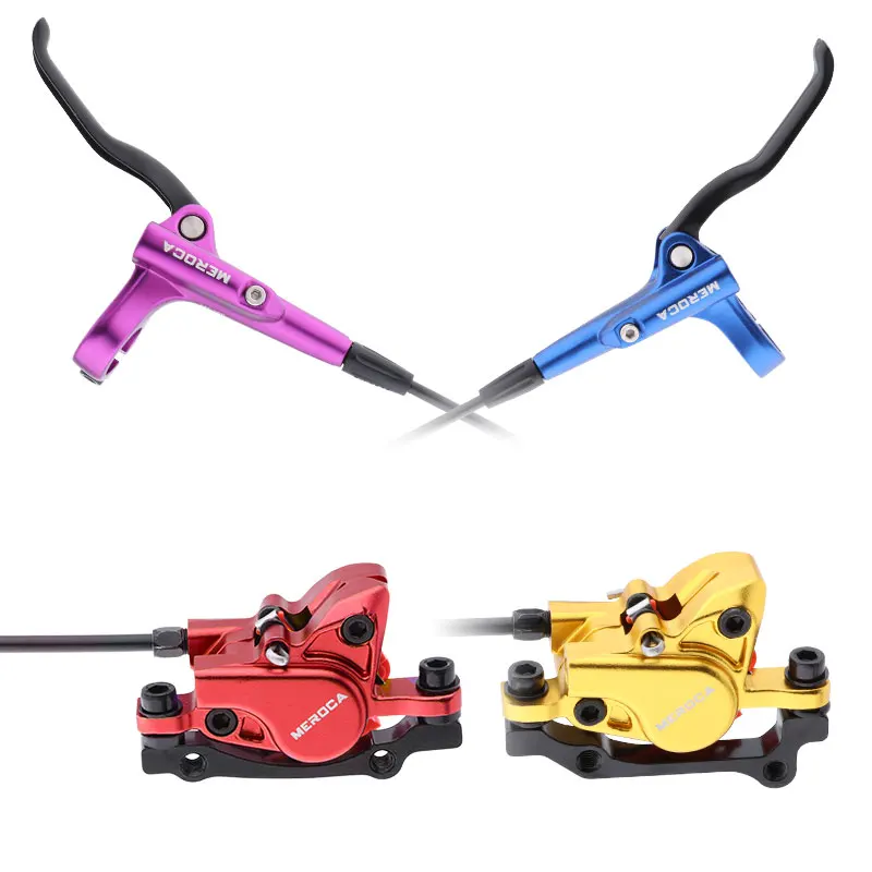 MEROCA MT500 bicycle hydraulic brake 2 piston disc brake is suitable for mountain color bicycle hydraulic brake accessories