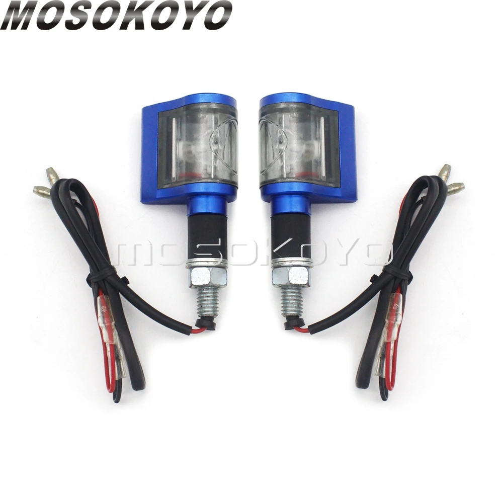 2pcs Universal Motorcycle Amber LED Turn Signal Blinker Light Aluminum Alloy Indicator Lamp for YAMAHA HONDA DUCATI KAWASAKI