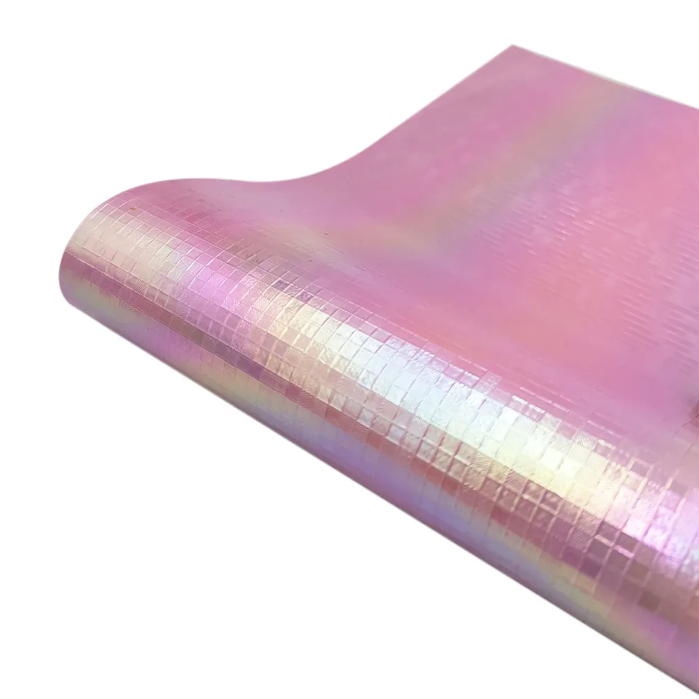 10pcs/Set PU Printed Leathere Fabric PINK Rainbow Butterfly Glitter Candy DIY Bag Bows Earring Widget Case Decor Making A5