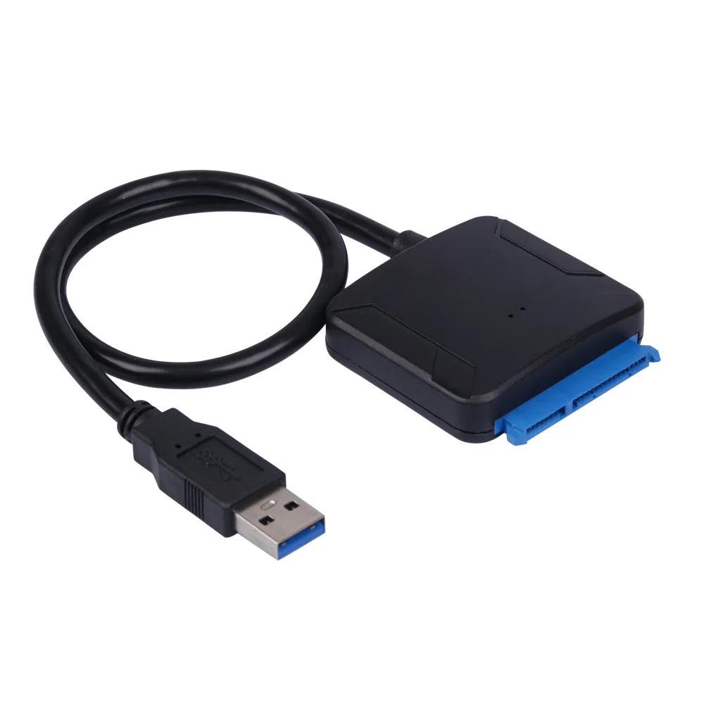 USB 3.0 Adapter Cable Converter 22 Pin USB 3.0 To SATA Cable With EU US UK Adapter For 2.5 Inch 3.5 Inch  HDD SSD Hard Disk