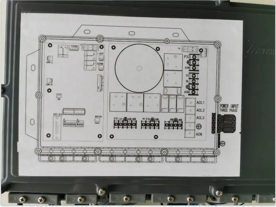 Imagem -03 - Jnj Spa Borboleta Banheira de Hidromassagem Controlador Pacote Caber Kl82h-disi Painel de Exibição Mais Caixa de Controle com Spa3d Jnj816 Spa-329