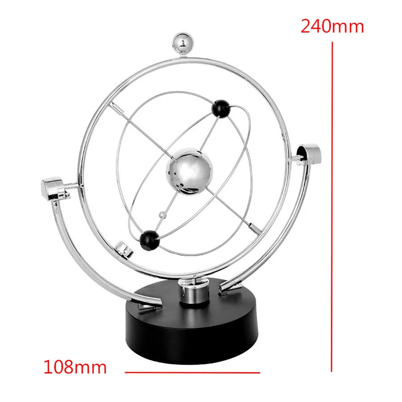1 ชิ้น Kinetic Art! โทรศัพท์มือถือ Milky WAY Gizmos Perpetual Motion ทรงกลมลูกตุ้มหมุนโต๊ะ Orbital ของเล่น