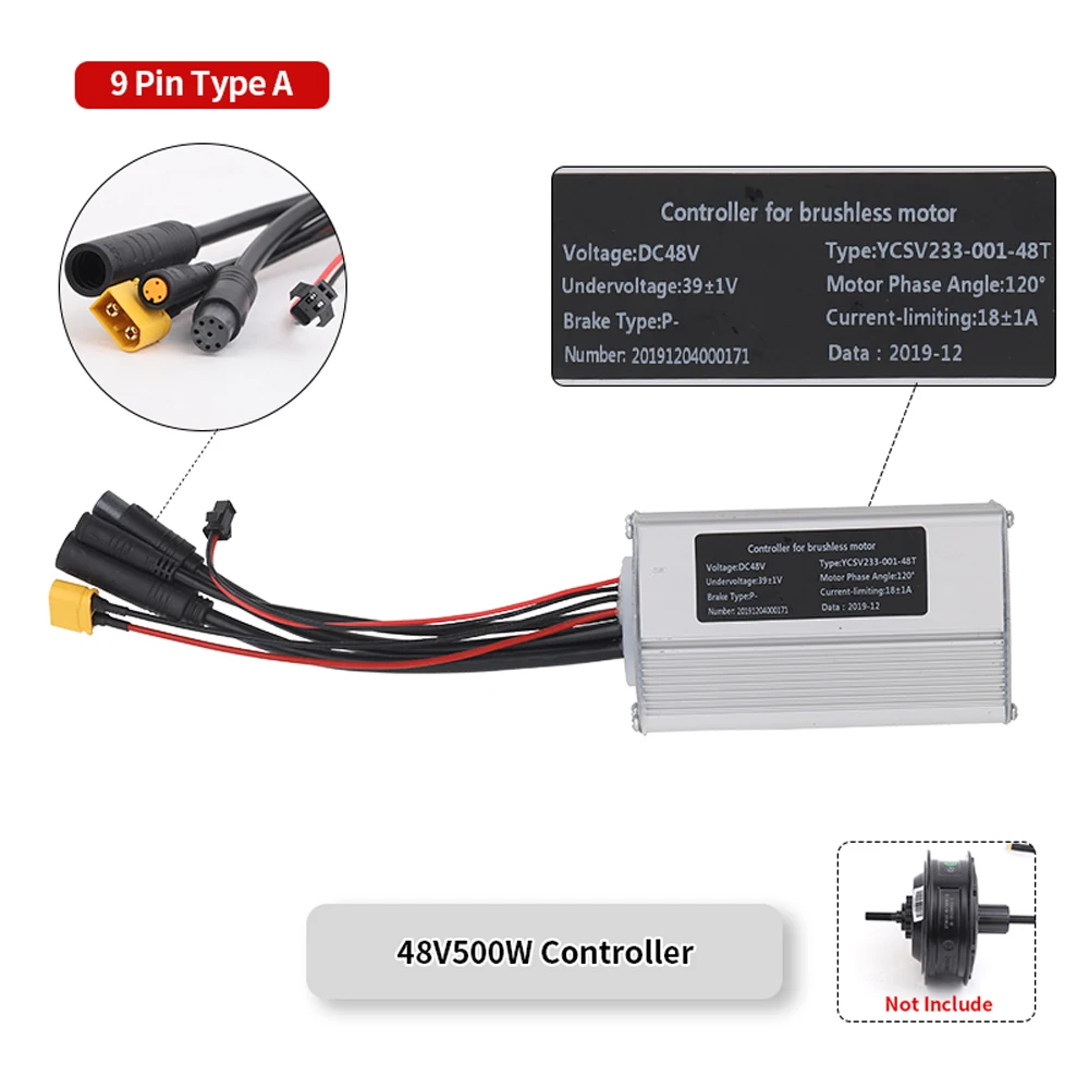 Electric Bicycle Controller For Bafang Hub Motor 36V 48V 250W 350W 500W 750W Motor BF-UART Protocol Display E-bike Accessories