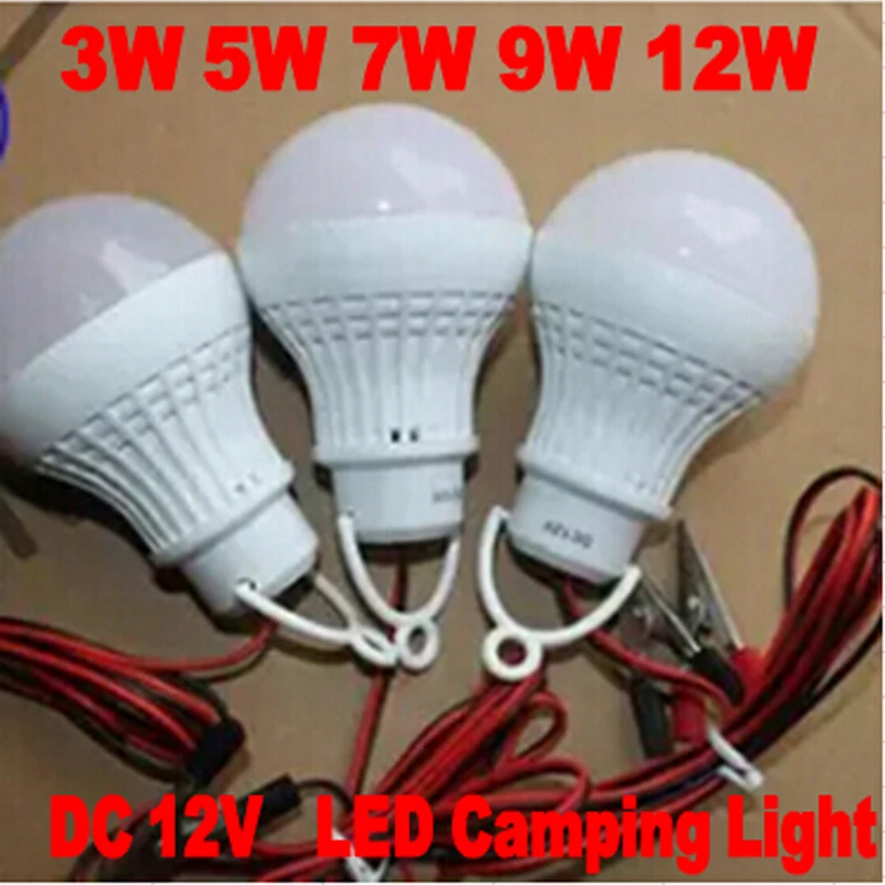 4pcs/lot Portable Camping Hiking Tent Garden Lamp 3W5W7W DC12V 5730SMD Super Bright LED Light Lamp Bulb Cold white warm white