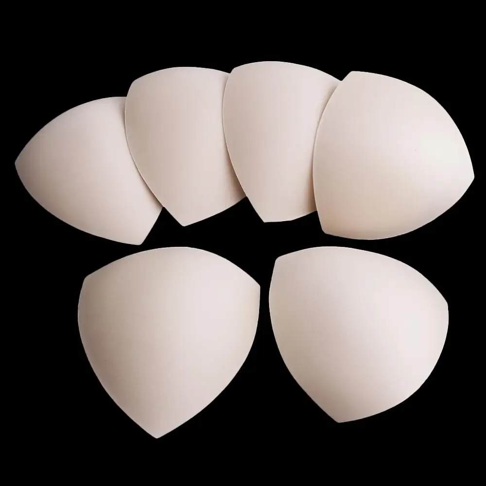 3 Pairs Bra Pads Zachte Spons Vrouwen Driehoek Beha Pad Sportbeha Bikini Pads Yoga Beha Badpak Bralettes Verpleging beha Inserts