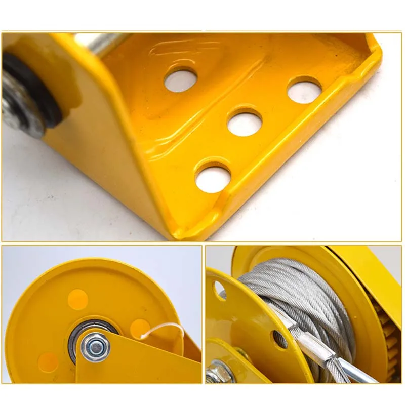 1200LBS Self-locking hand winch Stainless steel Boat windlass truck auto manual lifting hoist