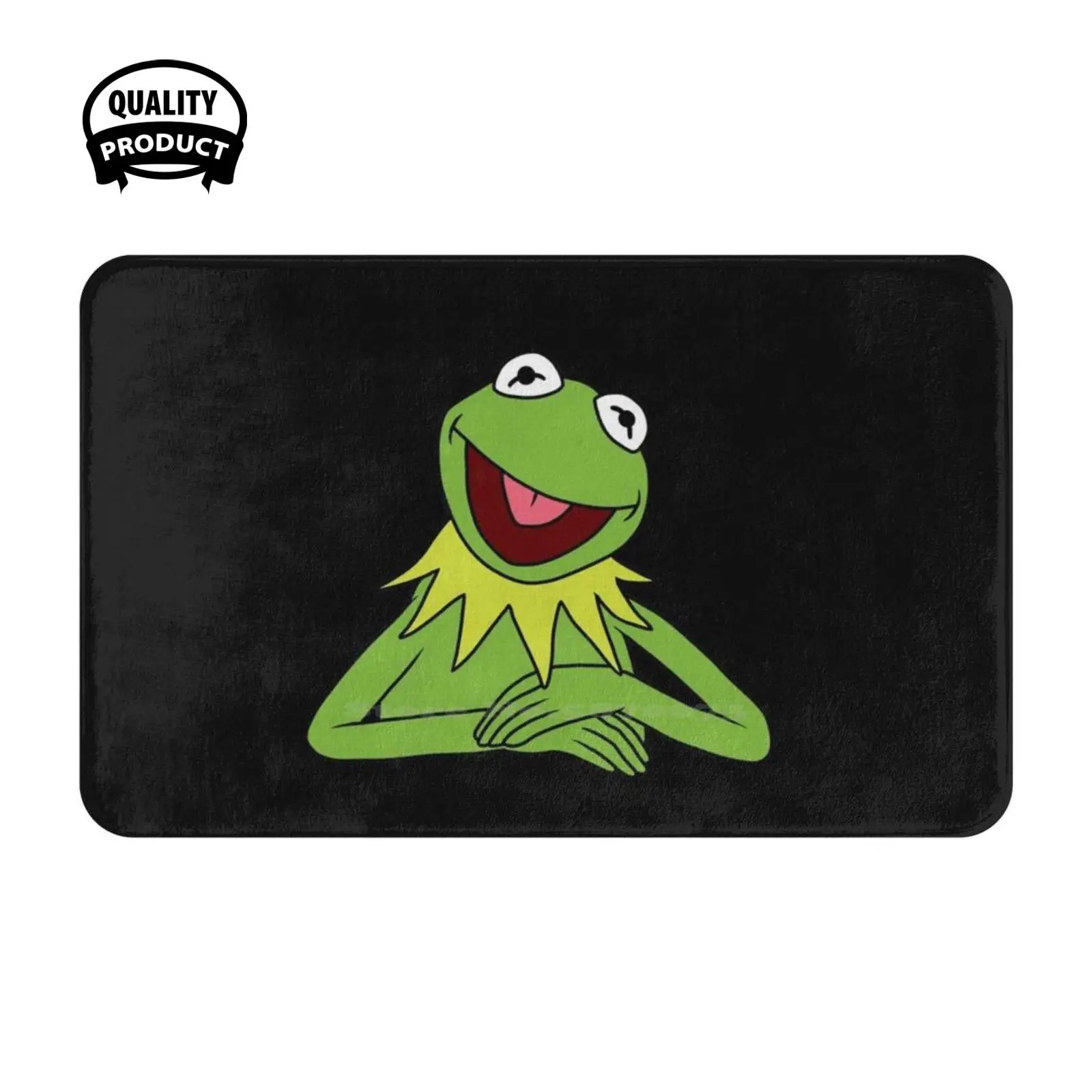 Kermit The Frog Soft Cushion Home Carpet Door Mat Car Rug Kermit The Frog Tv Shows 70S Retro Jim Henson Show Cookie Monster Kids