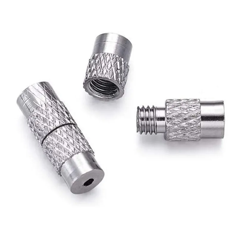 20pcs Cylinder Fasteners Buckles Closed End Screw Clasp for DIY Bracelet Necklace Connectors Jewelry Making Material Accessories