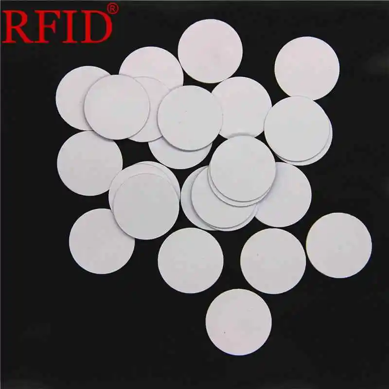 ID 125khz EM4100 TK4100 25mm Read Only Access Control Keyfob RFID White Coin Crad Time Attendance System Card Fast Shipping 1pcs