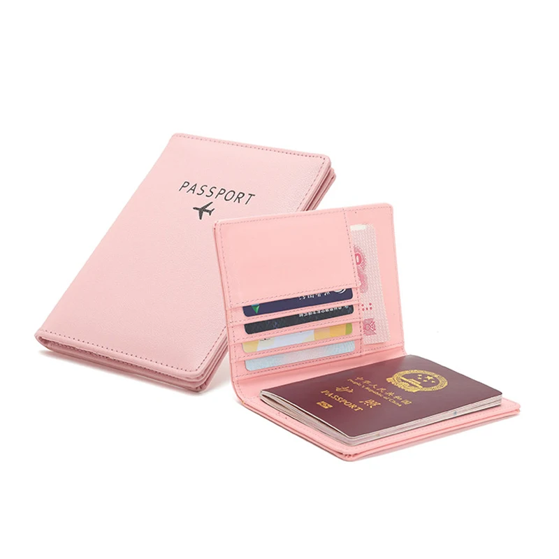 Good Quality Shielding Rfid NFC Passport Wallet Protect Credit Card Holders Multi-function Unisex Leather Travel Passport Covers