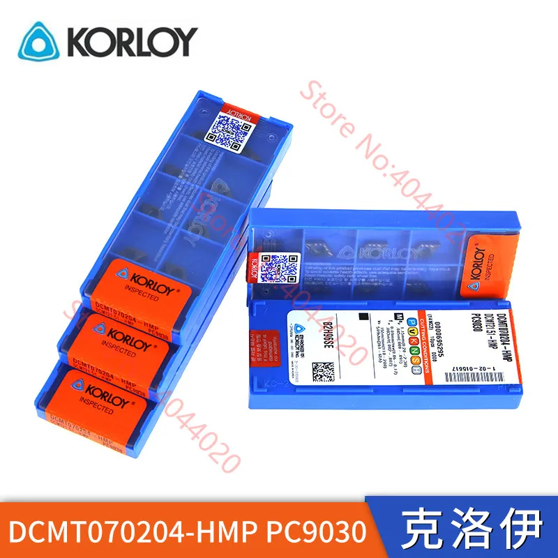 

KORLOY DCMT070204-HMP PC9030 Carbide Insert DCMT Inserts