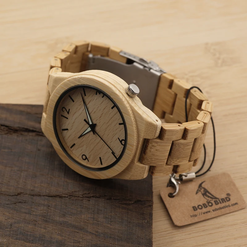 BOBO BIRD Wood Watch Men Bamboo Wooden Watches relogio masculino Japan Movement Clock Timepiece Personalized Gift Dropshipping