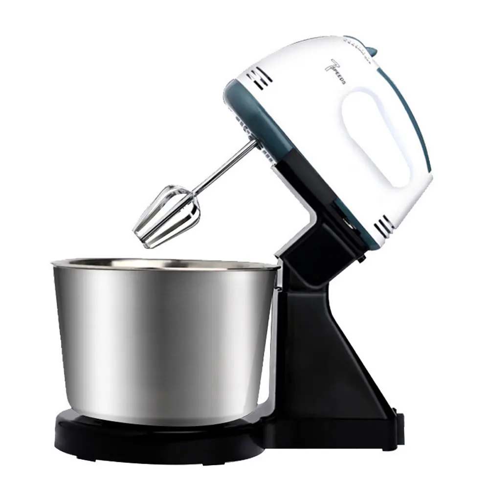 Food Mixer 7 Speeds Adjustable Dough Blender Egg Beater Cream Automatic Mixing Desktop Whisk for Home Electric