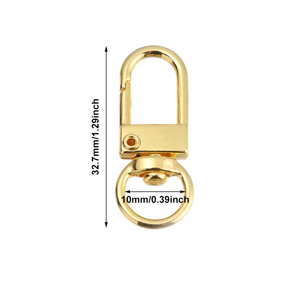 5Pcs DIY Hardware Accessories Rotating Bag Strap Buckle Zinc Alloy Collar Carabiner Snap Lobster Clasp KeyChain Universal Buckle