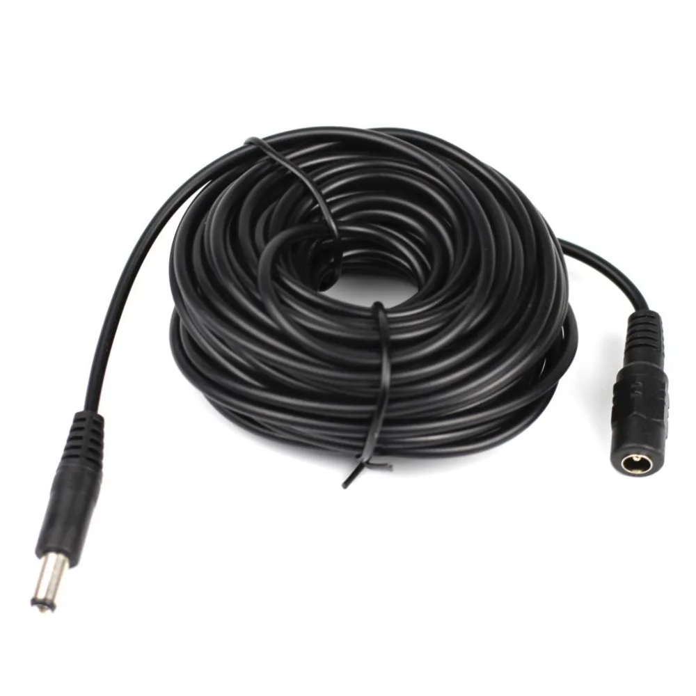 SZKAM 12V DC Extension Cable 5.5*2.1mm Male Female Power Cord Wire 1m 5M 10M 30M DC connector For LED Power Adapter CCTV Camera
