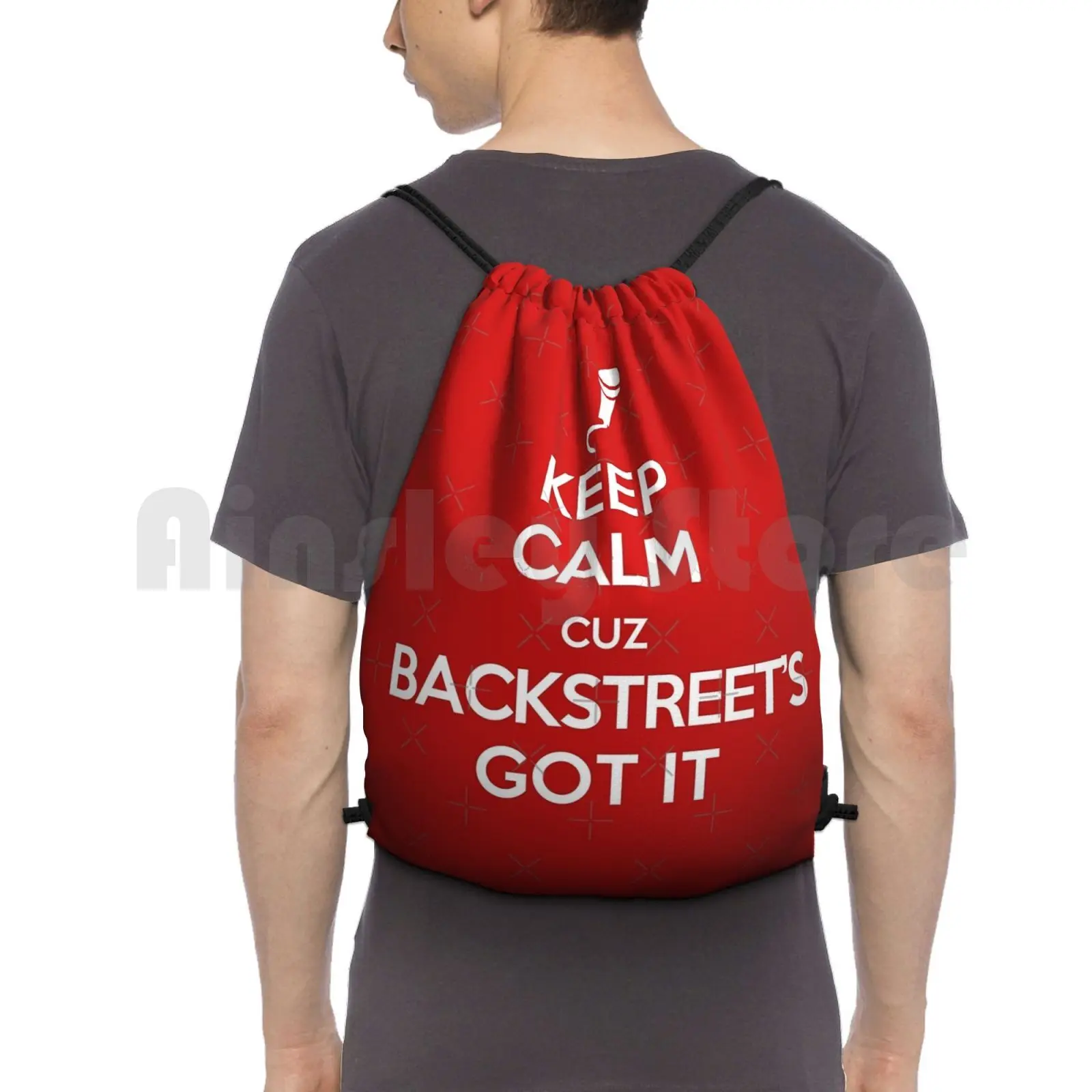 Kccbsbgi Backpack Drawstring Bags Gym Bag Waterproof Bsb Backstreet Boys Boys 90s 1990s 1990 90s Boy Band Pop