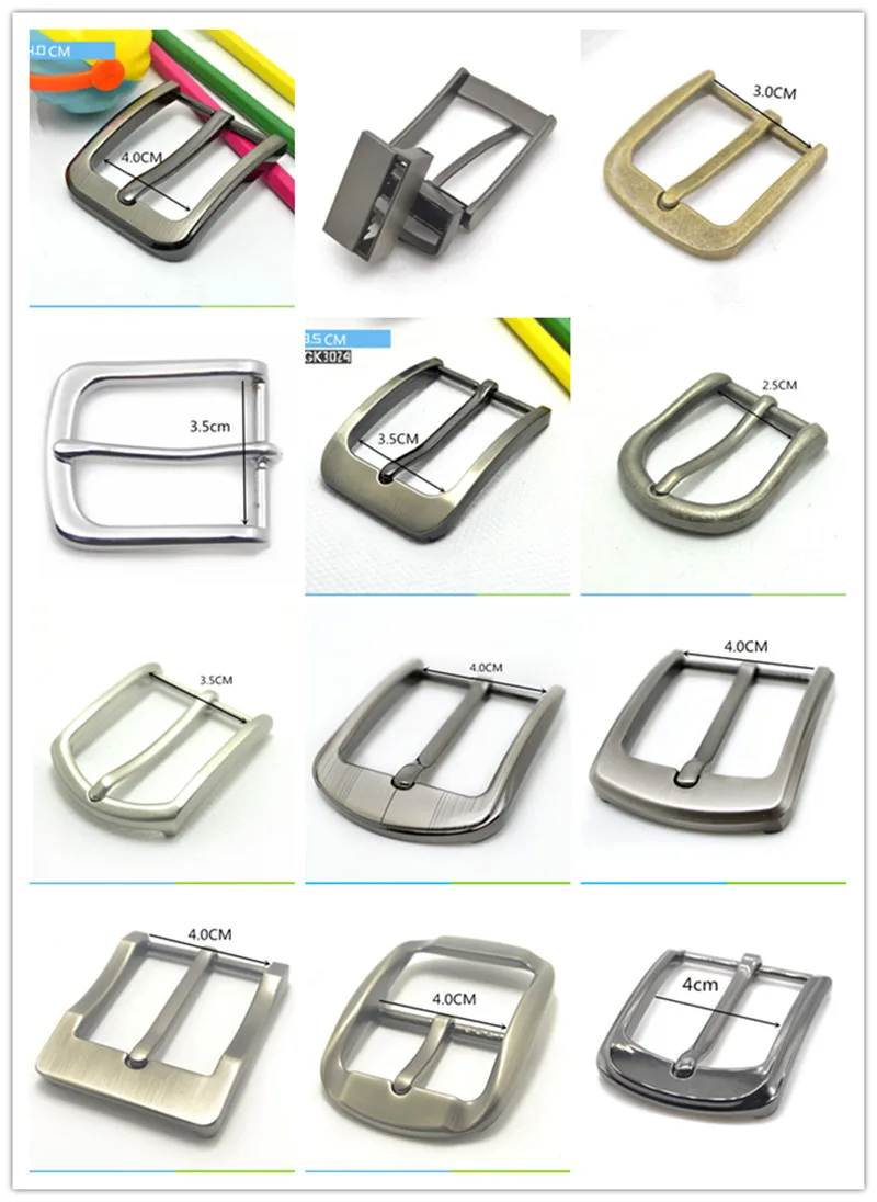 1pcs Metal Pin Belt Buckles for Mens Women 30/35/40mm Waistband Head DIY Leather Crafts Jeans Decor Hardware Accessories