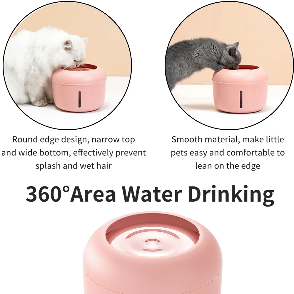 Pet Dog Cat Drinking Fountain with 1 Filter Box Pet supplies 2.5L Automatic Drinker Feeding Water Flowing Fountain