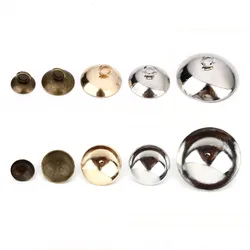 30pcs/lot Bronze Dome Iron Pearl Pendant Connector Bail Cap fit 6mm 8mm 10mm 15mm Beads DIY Jewelry Making Findings Accessories