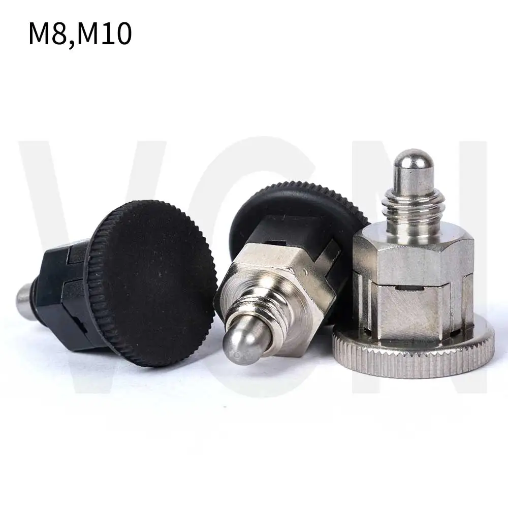 In Stock VCN213 Mini index plunger,Stainless Steel Spring plungers,without locking nut ,M8 M10, FAST SHIPPING