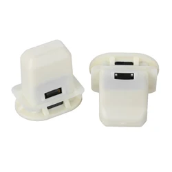 2Pcs Car White Nylon Rear Row Seat Screw Grommet 4L0886373 For Audi Q7 A4 S4 A5 A6 RS4 RS5 RS6 RS7 Seat Skoda Auto Fastener Clip