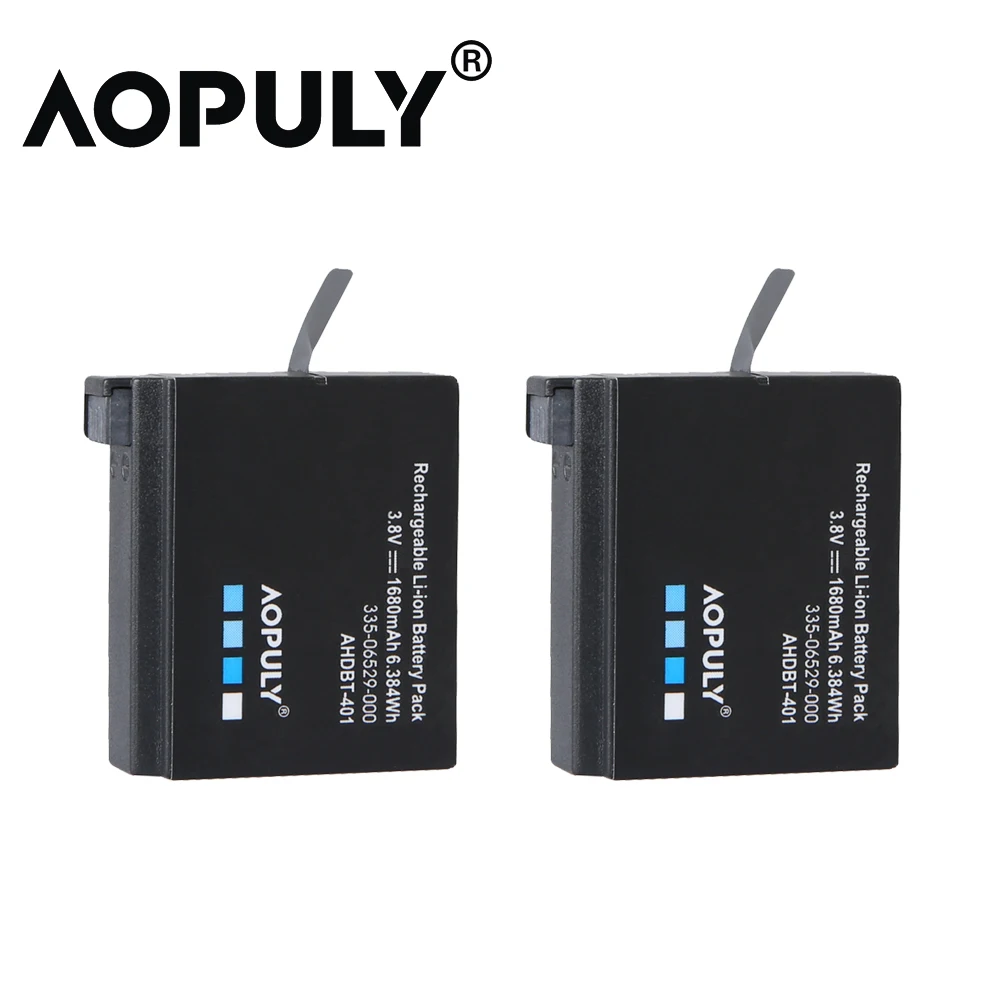 2x 1600mAh AHDBT-401 AHDBT401 For Gopro Hero 4 Batteries Go Pro Hero4 bateria AHDBT 401 GoPro4 HD Action camera Accessories