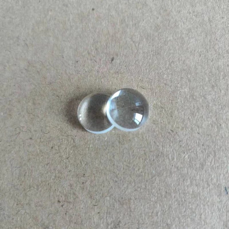 Aspheric Lens 8mm In Diameter Thickness 4mm Focal Length 4mm Glass Lens Coating 400nm-470nm Band