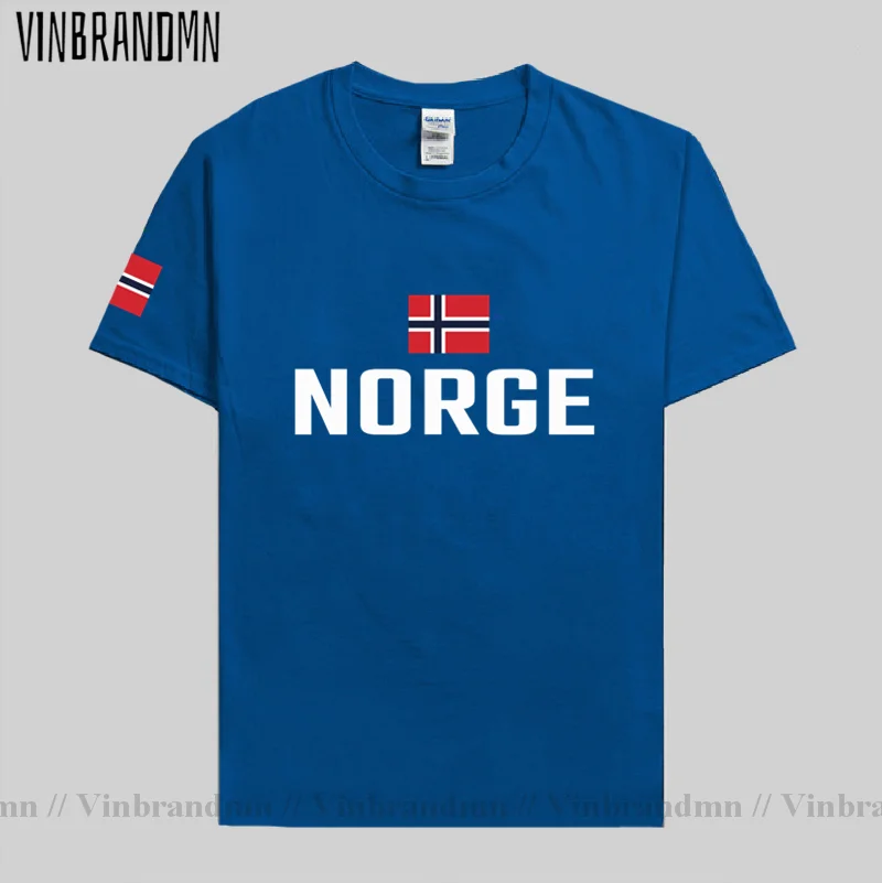 Norway Norge men t shirts fashion jerseys nation team tshirt cotton t-shirt meeting fitness gyms clothing tees country flag tops