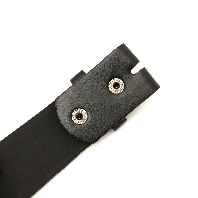 DIY Belts Accessories Black PU leather belt without buckle for Men 105 to 130cm Length 3.8cm width