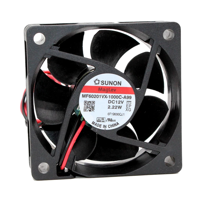 

SUNON MF60201VX-1000C-A99 Server Cooling Fan DC 12V 2.22W 60x60x15mm 2-wire