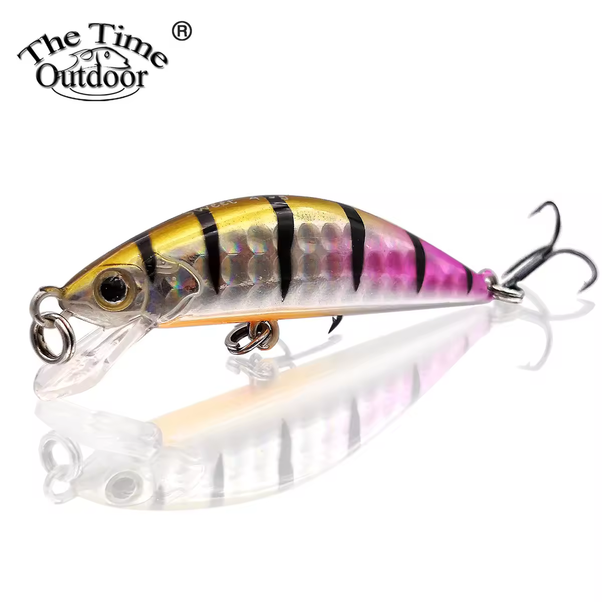 TheTime Sweet55 55mm 4.5g Sinking Minnow Fishing Minnow Shad Wobbler Artificial Fishing Bait Tackle For perch bass shads Pesca