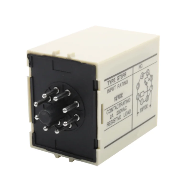 ST3PR electrical time relay Electronic Counter relays digital timer relay with socket base AC 36V 110V 380V 24V 12V