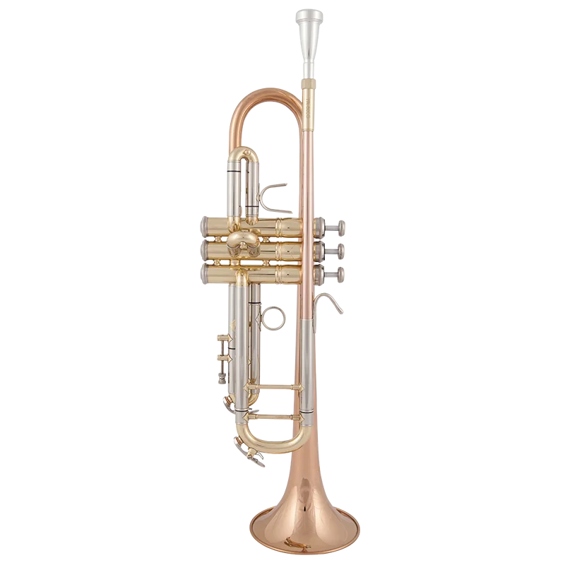 

JM Silver plated Trumpet High Quality Brass Gold Lacquer B Flat Playing Musical Instrument Trumpet with Mouthpiece Case