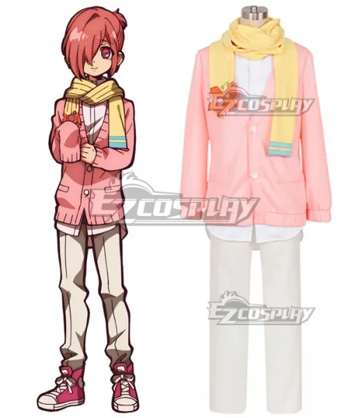 

Jibaku Shounen Hanako-Kun Mitsuba Sousuke Pink Uniform Halloween Christmas Party Adult Outfit Suit Cosplay Costume E001