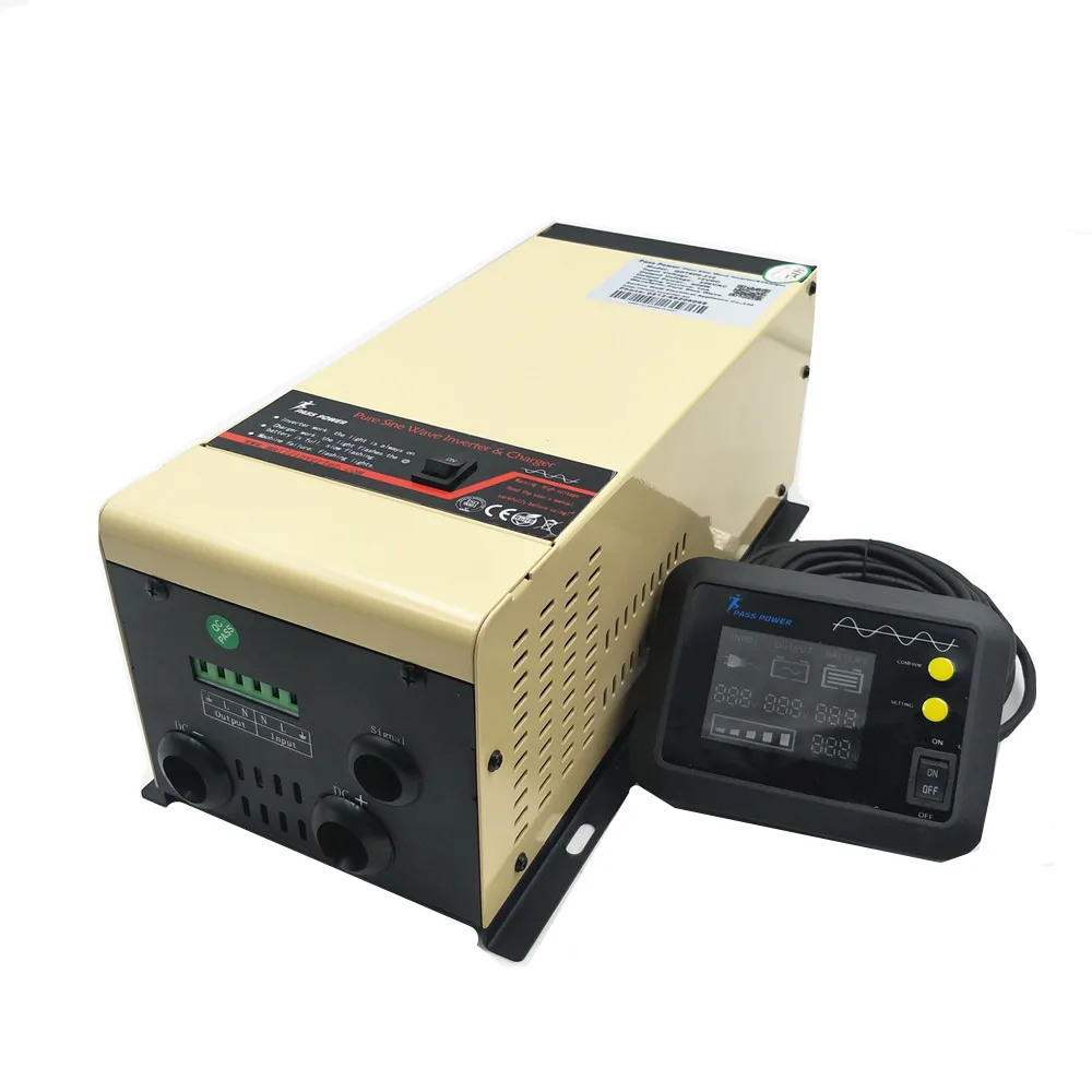 1000w single phase dc to ac low frequency inverter with charger with toroidal transformer