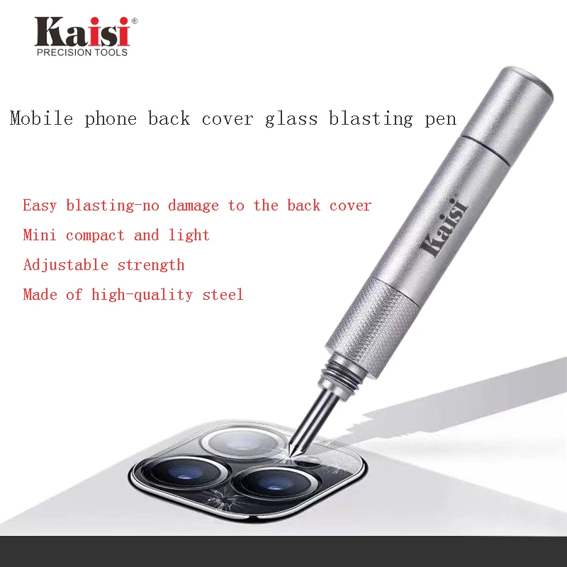 Kaisi Blasting Demolishing Pen for iPhone 11 12 pro max Rear Housing Glass Break Crack Back Cover Glass Lens Demolishing Pen