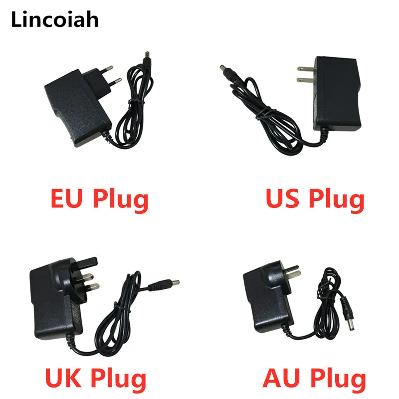 1PCS AC100V-240V DC 12V 1A 12V 2A 12V 3A Output Power Adaptor Wall Charger DC 5.5mmx2.1mm/2.5mm EU/AU/UK/US Plug For CCTV Camera