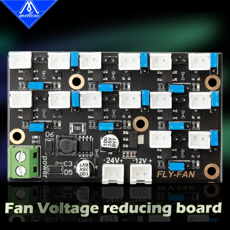 

Мягкий 3D-принтеры Dc Fly вентилятор Напряжение Прямая доска для 24v в 12v или 5v, 12 В до 5 В пост для фирменный вентилятор Noctua Sunon